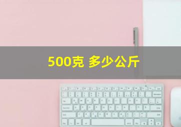 500克 多少公斤